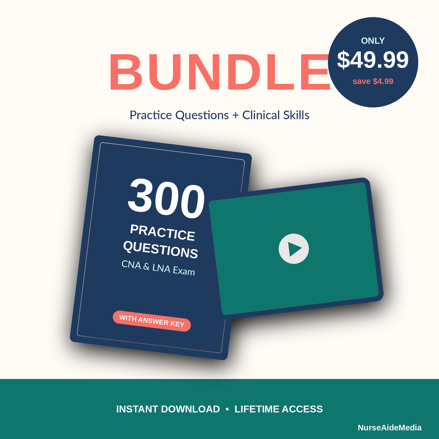 Bundle - Clinical Skills 101 (download) & 300 Practice Questions (download)